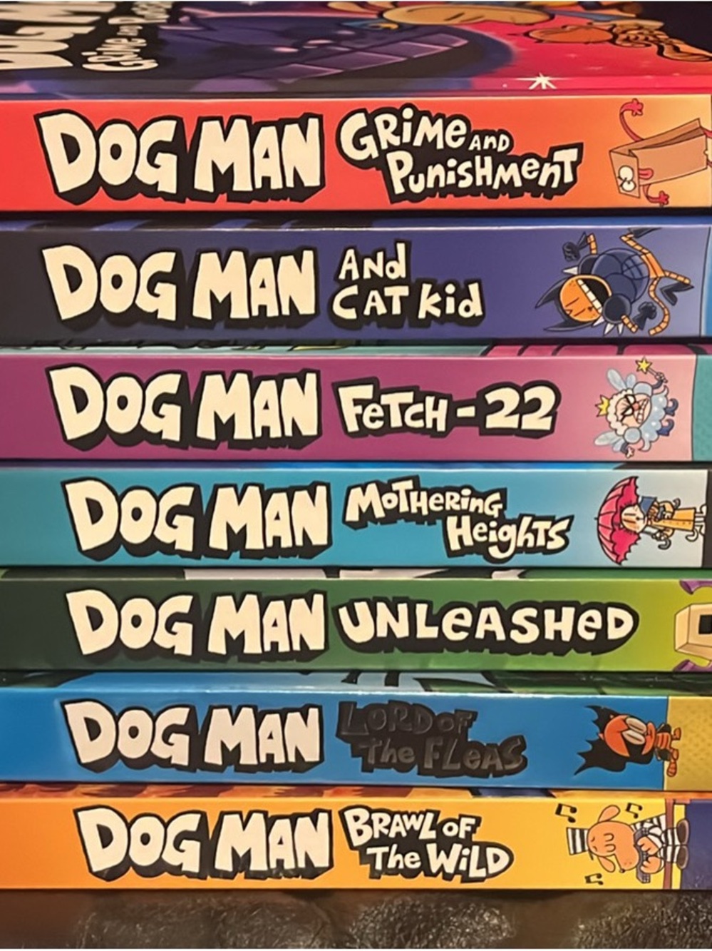 Dog Man Book Set - Includes 7 hardcover books